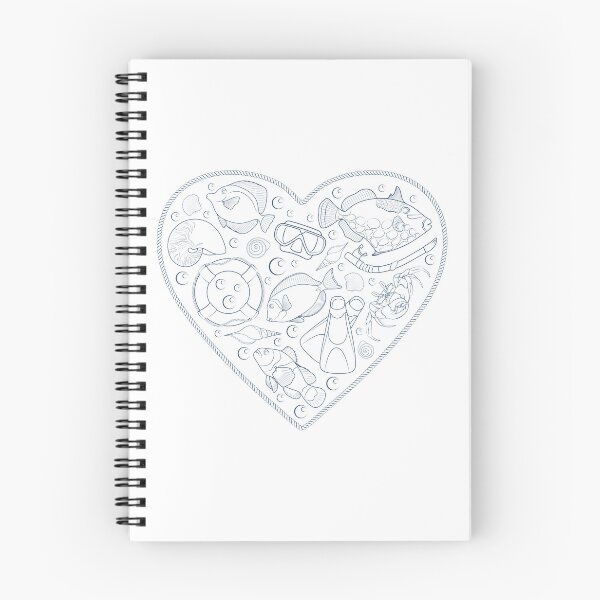 Item preview, Rope heart with sea animals and objects designed and sold by RizikCat.