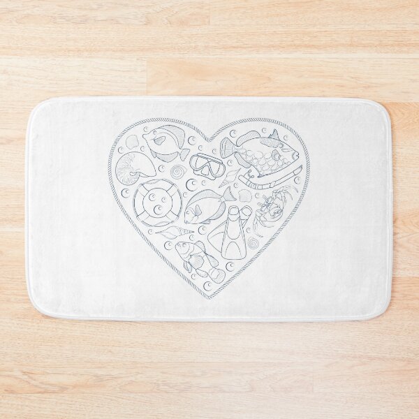 Item preview, Rope heart with sea animals and objects designed and sold by RizikCat.