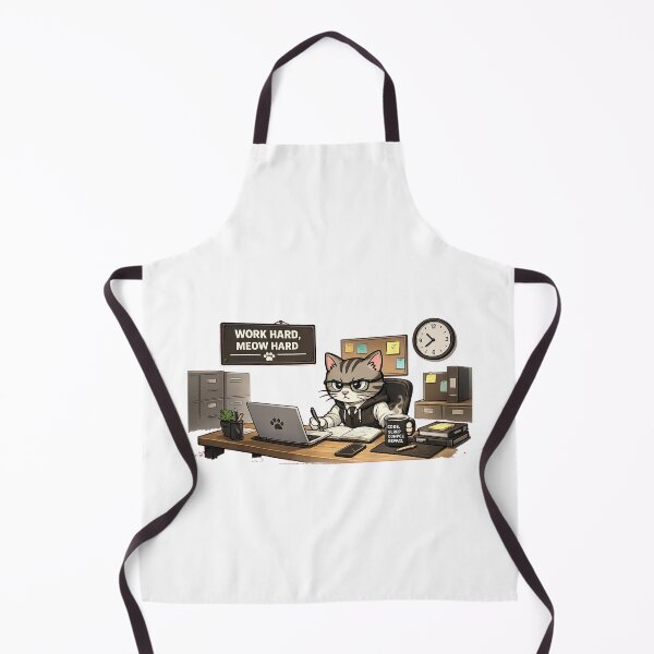 Item preview, WORK HARD MEOW HARD designed and sold by DailyQuestPrint.