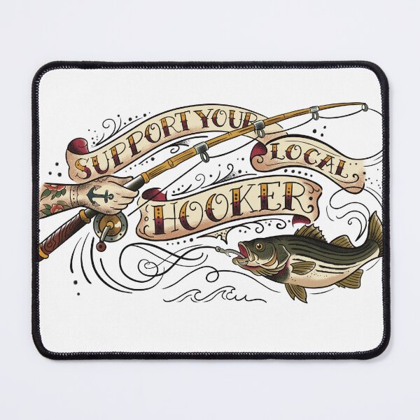 Item preview, Support your local hook / fisherman designed and sold by Karl Downes.