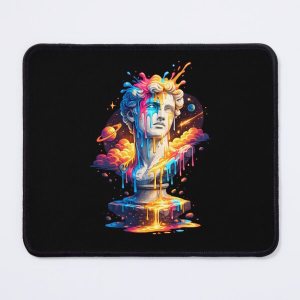 Item preview, Cosmic Neon Greek Statue – Surreal Vaporwave Art designed and sold by CreativeMindsetLab.