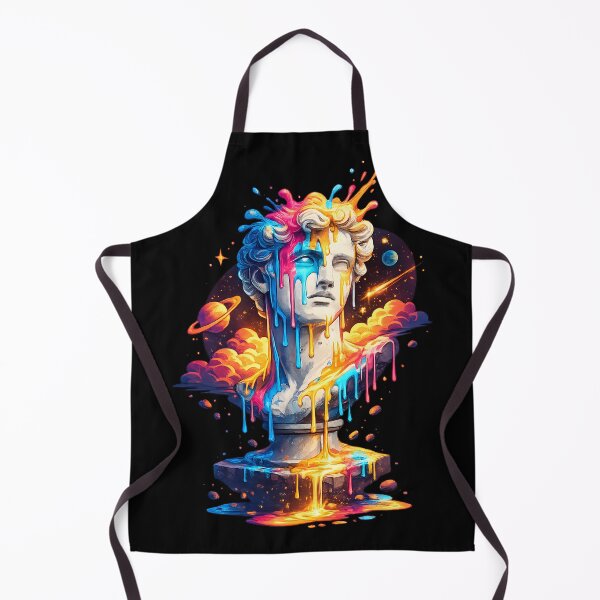 Item preview, Cosmic Neon Greek Statue – Surreal Vaporwave Art designed and sold by CreativeMindsetLab.