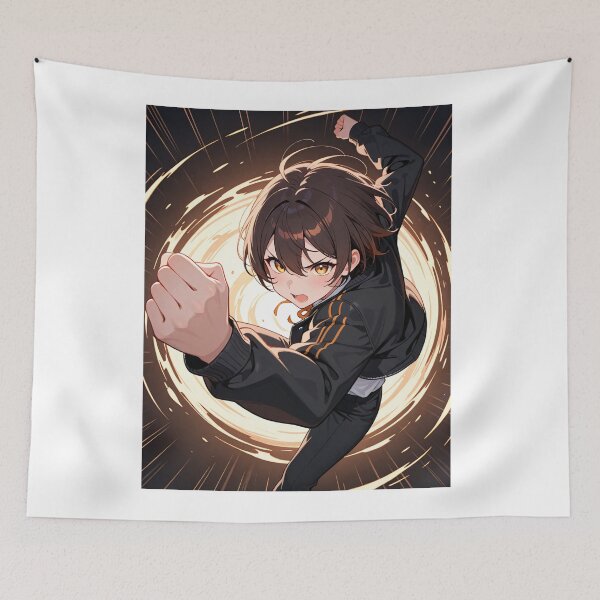 Item preview, Art - Energetic Manga Character, Stylized Action Illustration designed and sold by AnimeShin.
