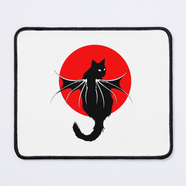 Item preview, Demonic Cat | Creepy Cat with Bat Wings designed and sold by ProdbyNiECO.