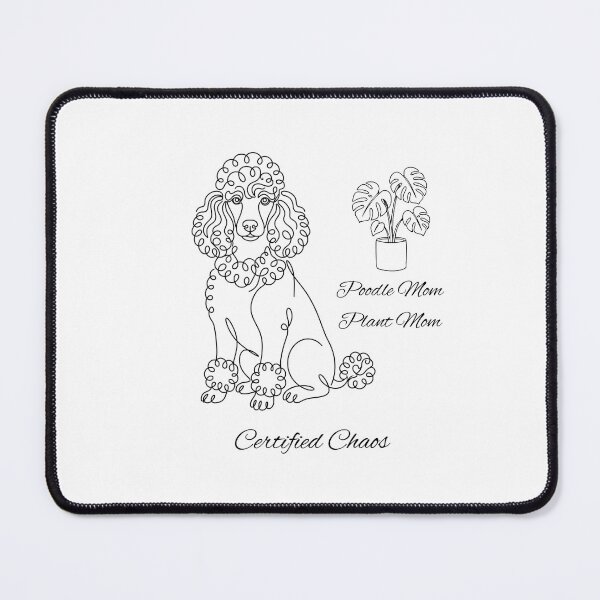 Item preview, Poodle Mom Plant Mom Certified Chaos Funny Dog Line Art Design designed and sold by Nalvie Studio.