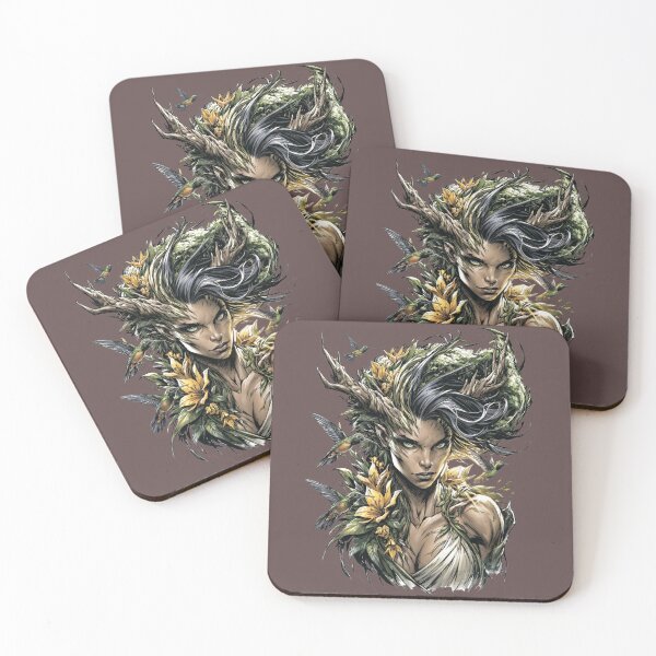 Item preview, Forest Goddess and Hummingbirds designed and sold by MythicMood.