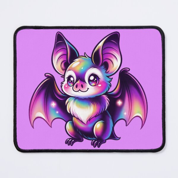 Item preview, Rainbow Bat Sticker | Cute Neon Bat designed and sold by BeetleyBee.