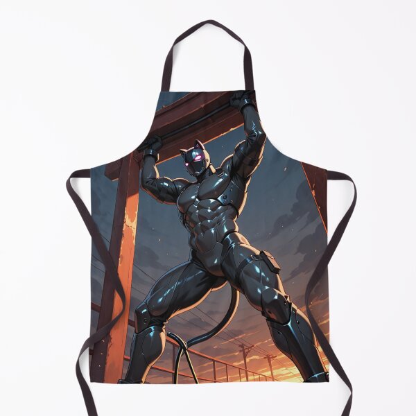 Item preview, Art - Feline Anthropomorphic Figure, Stylized Warrior in Futuristic Armor designed and sold by AnimeShin.