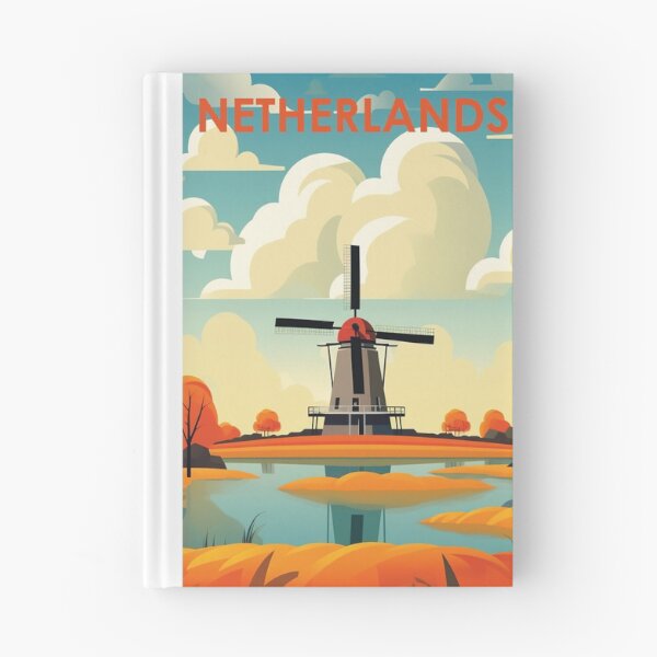 Item preview, Netherlands, Windmill Wetlands Wall Art designed and sold by MarkedArtPrints.