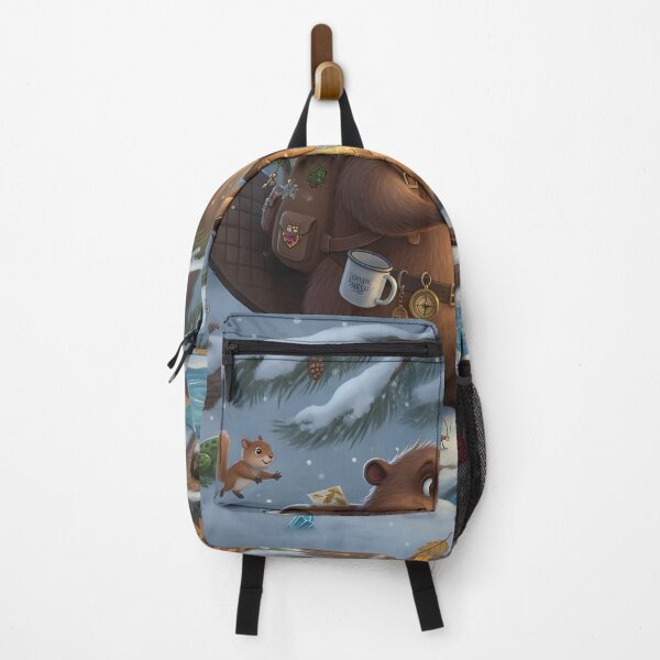 Item preview, Happy Beaver Adventures – First Snow at Story Pine designed and sold by Clothes With Smiling Animals Walt Gral.