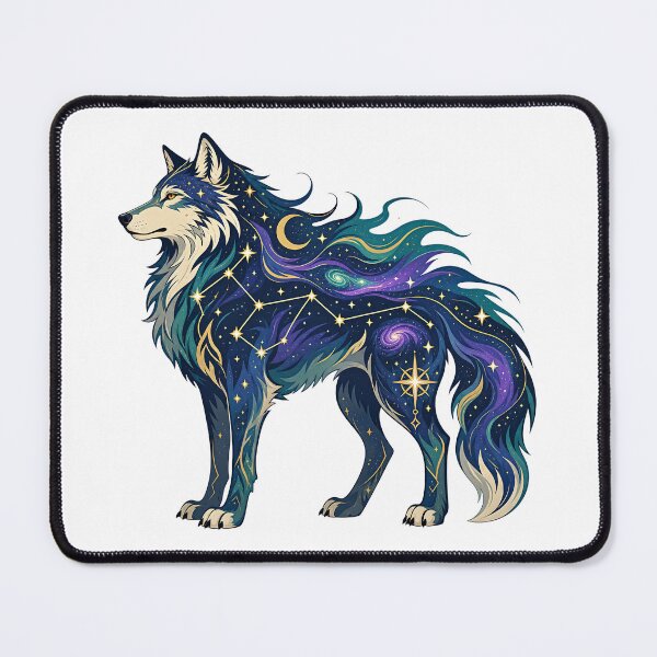 Item preview, Celestial Wolf - Constellation Spirit designed and sold by Wild Creative Art.