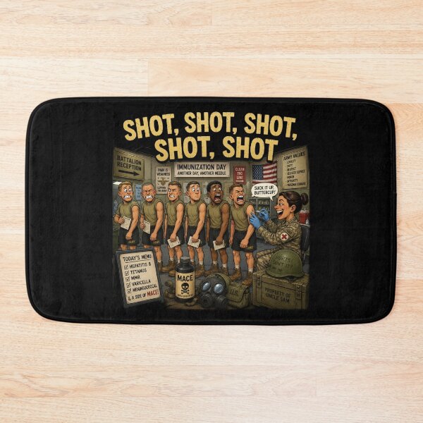 Item preview, Military Immunization Day | Funny Boot Camp Shot Shot Shot designed and sold by Dad Duty Designs.