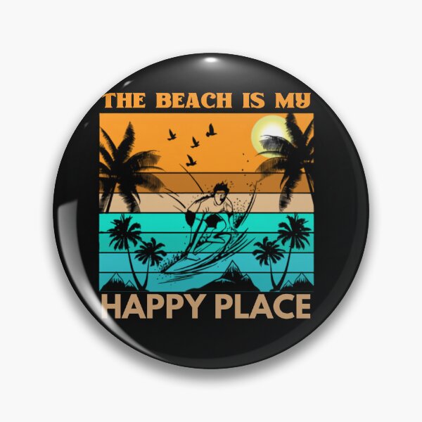 Item preview, The Beach is My Happy Place for Surfing designed and sold by MalwasBasket.