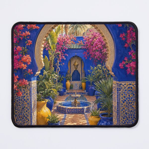 Item preview, Cobalt Garden of Marrakech designed and sold by madkeenoff.