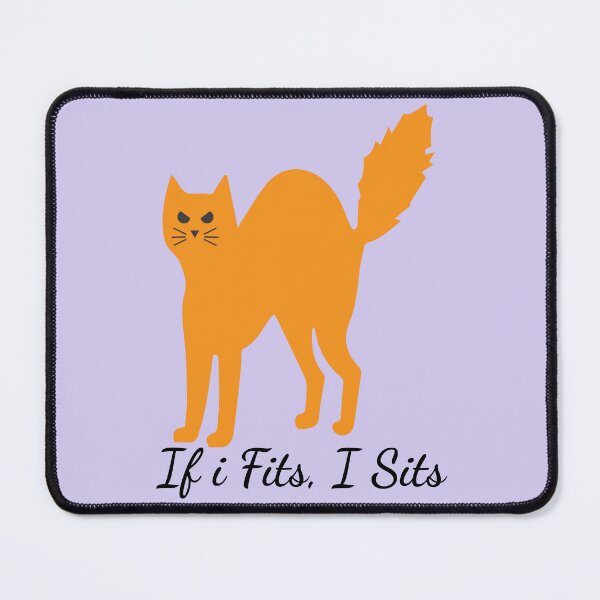 Item preview, If I Fits I Sits | Funny Cat Quote Cartoon Design designed and sold by Rush2Buy.