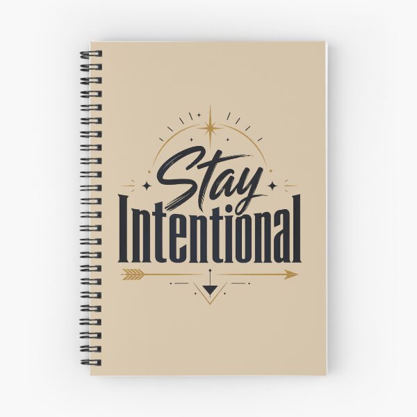 Item preview, Stay Intentional Celestial Quote With Gold Arrows designed and sold by VioVibe.