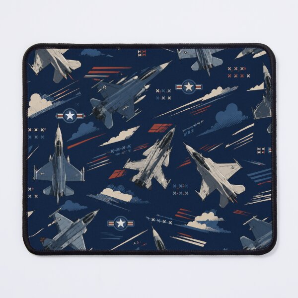 Item preview, pattern of american air force fighter jets  designed and sold by PilotandPlane.