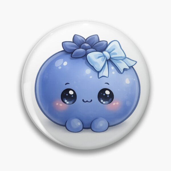 Item preview, Cute Kawaii Blueberry with Bow designed and sold by TİNYPRİNTSS.