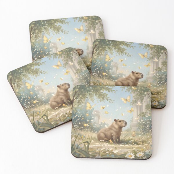 Item preview, Capybara Butterfly Garden designed and sold by Anatolii_Kys.