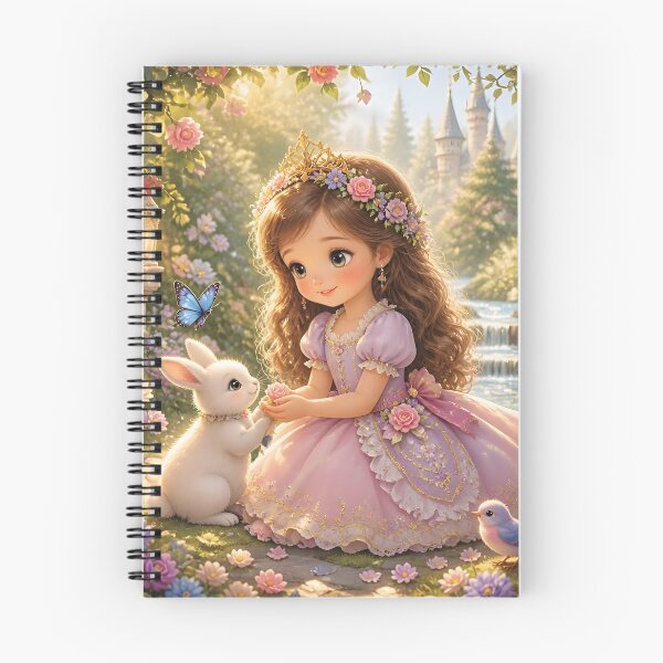 Item preview, Enchanted Garden Princess Storybook Illustration designed and sold by Lucia Amaris Art.
