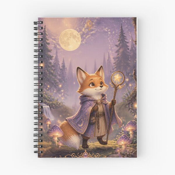 Item preview, Cute Fantasy Fox Wizard in Enchanted Moonlit Forest | Magical Woodland Animal Art designed and sold by DervoTeck2767.