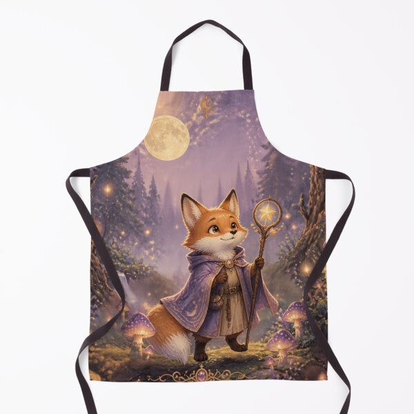Item preview, Cute Fantasy Fox Wizard in Enchanted Moonlit Forest | Magical Woodland Animal Art designed and sold by DervoTeck2767.