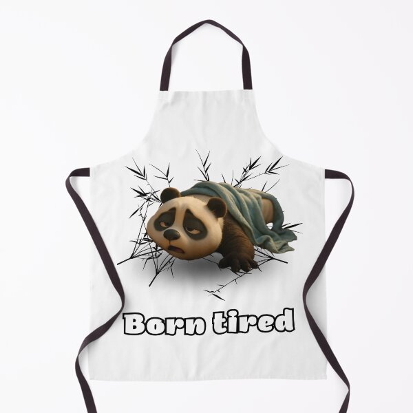 Item preview, Funny Panda Born Tired Quote Design designed and sold by BULAIR89.