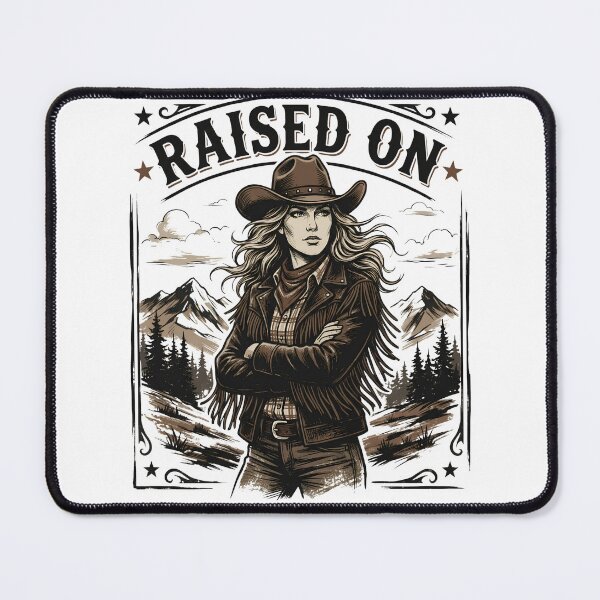 Item preview, Raised On Country Cowgirl Vintage Western Art designed and sold by BumbleBloom7.