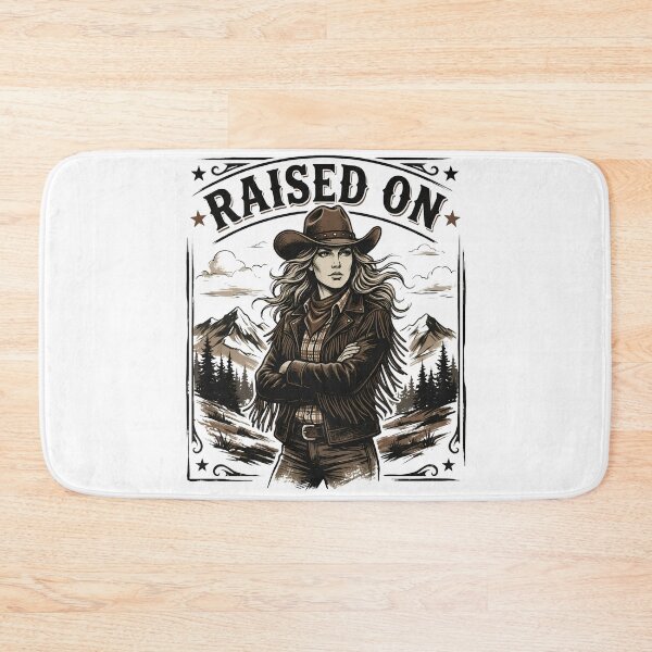 Item preview, Raised On Country Cowgirl Vintage Western Art designed and sold by BumbleBloom7.