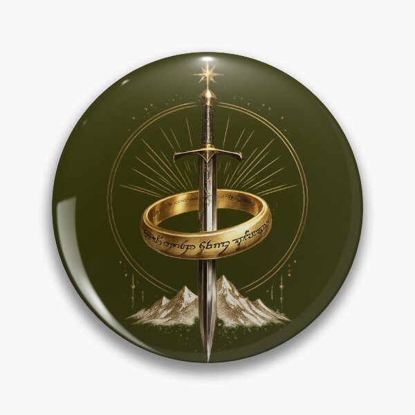 Item preview, Sword & Enchanted Ring | Epic Fantasy Emblem | Medieval Adventure Graphic designed and sold by designbyuzi.