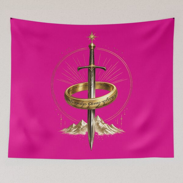 Item preview, Sword & Enchanted Ring | Epic Fantasy Emblem | Medieval Adventure Graphic designed and sold by designbyuzi.