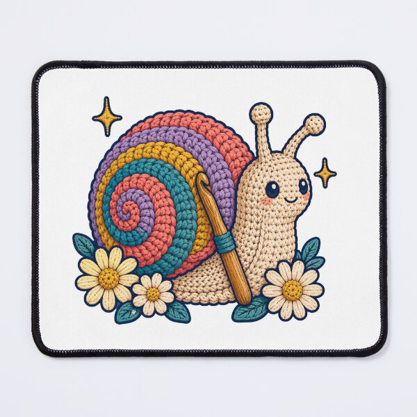 Item preview, Colorful Crochet Garden Snail designed and sold by Ora-kuro.