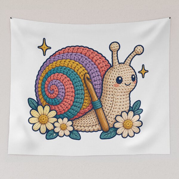 Item preview, Colorful Crochet Garden Snail designed and sold by Ora-kuro.