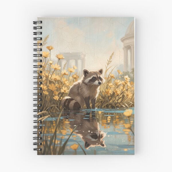 Item preview, Raccoon in Flower Pond designed and sold by Anatolii_Kys.