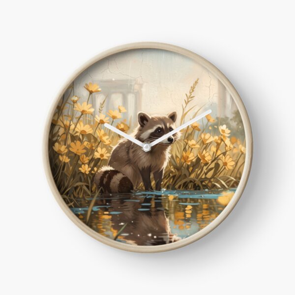 Item preview, Raccoon in Flower Pond designed and sold by Anatolii_Kys.
