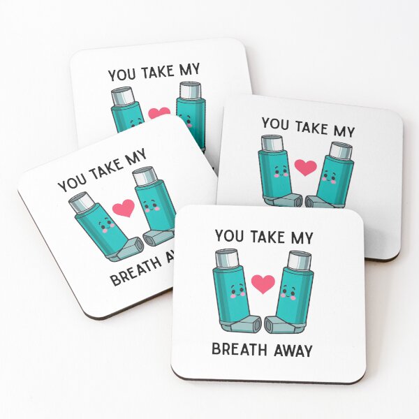 Item preview, Funny Asthma Inhalers Love T-Shirt designed and sold by FoxFrame Studio.
