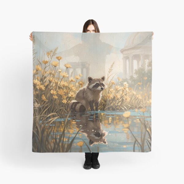 Item preview, Raccoon in Flower Pond designed and sold by Anatolii_Kys.