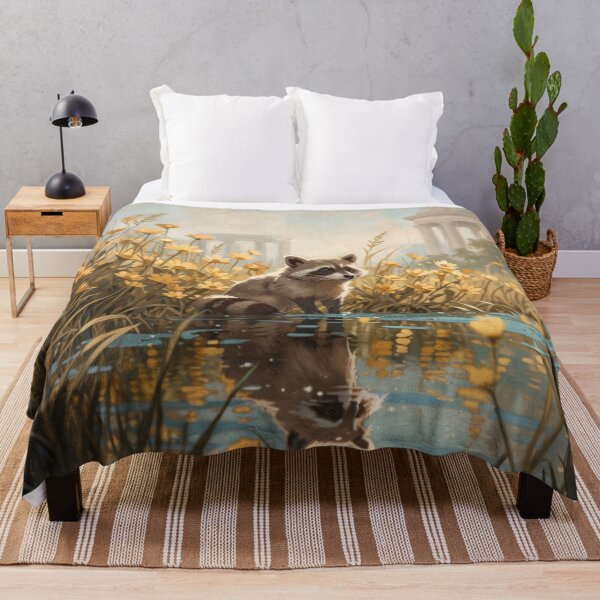 Item preview, Raccoon in Flower Pond designed and sold by Anatolii_Kys.