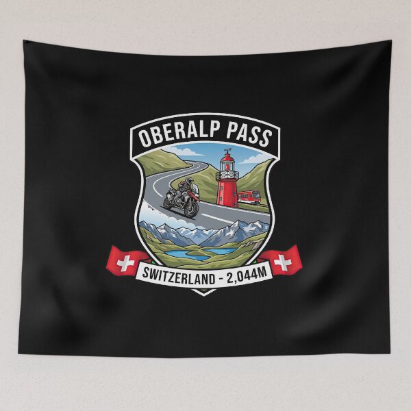 Item preview, Oberalp Pass Switzerland Scenic Alpine Road Graphic designed and sold by enzoade.