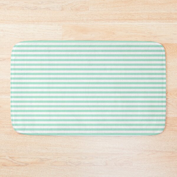 Item preview, Ultra Fine Stripe Narrow Pinstripe Pattern in Jelly Mint Green designed and sold by kierkegaard.