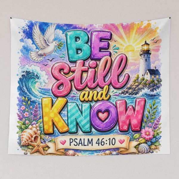 Item preview, Be Still and Know Psalm 46:10 designed and sold by INKRebelGraphic.
