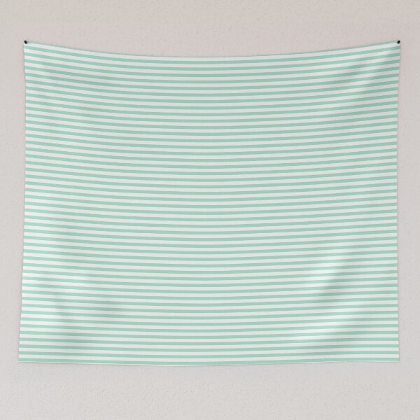 Item preview, Ultra Fine Stripe Narrow Pinstripe Pattern in Jelly Mint Green designed and sold by kierkegaard.