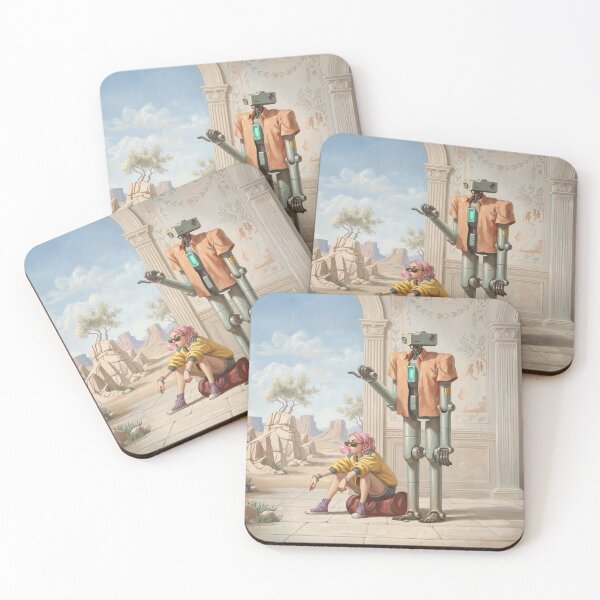 Item preview, Girl and Robot Desert Break designed and sold by Anatolii_Kys.
