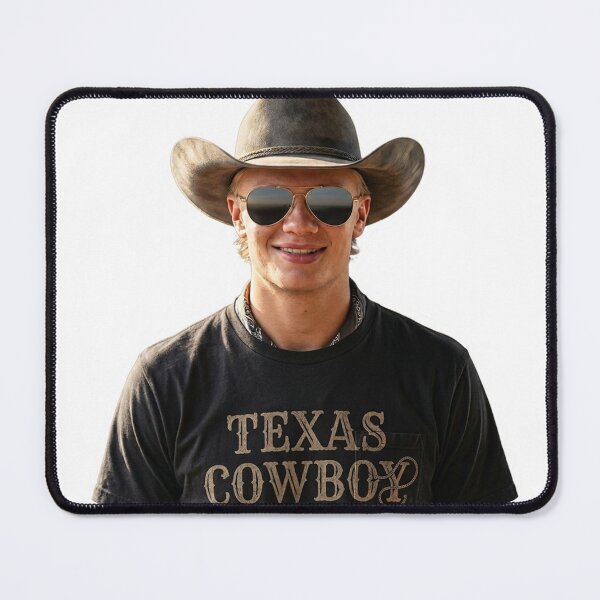 Item preview, Howdy Haaland Western Sticker - The Texas Cowboy designed and sold by Simplybe1.
