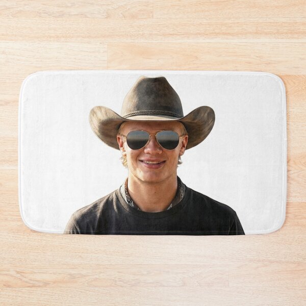 Item preview, Howdy Haaland Western Sticker - The Texas Cowboy designed and sold by Simplybe1.