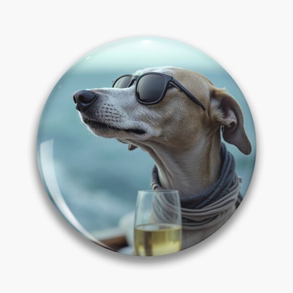 Item preview, Luxury Yacht Dog Portrait Mediterranean Summer Escape Elegant Seaside Adventure Coastal Vacation Photography Stylish Nautical Lifestyle Gift For Dog Owner designed and sold by Kzara Visual.