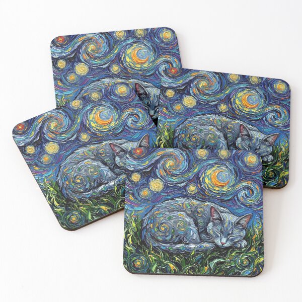 Item preview, Sleepy Korat Cat Night designed and sold by AjaTrier.