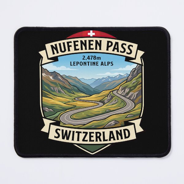 Item preview, Nufenen Pass Scenic Swiss Alps Road Artwork designed and sold by enzoade.