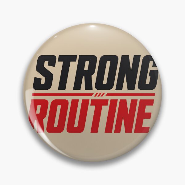 Item preview, Strong Routine Bold Motivation Typography Design designed and sold by VioVibe.