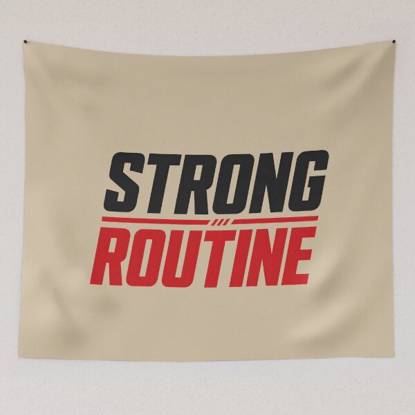 Item preview, Strong Routine Bold Motivation Typography Design designed and sold by VioVibe.